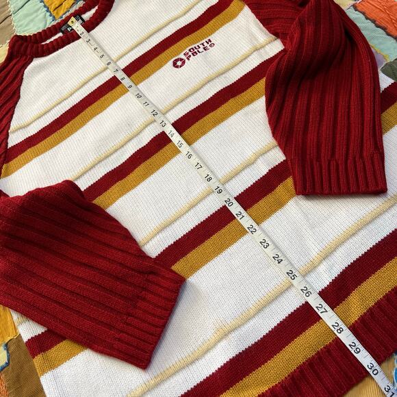 Y2K Southpole Red/Tan/White Sweater XL - Picture 4 of 6
